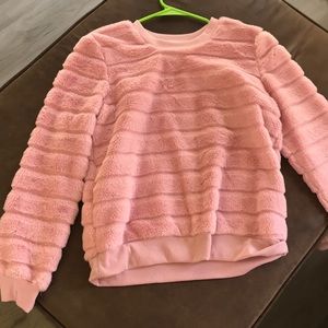 🐙Pink Fluffy Pullover